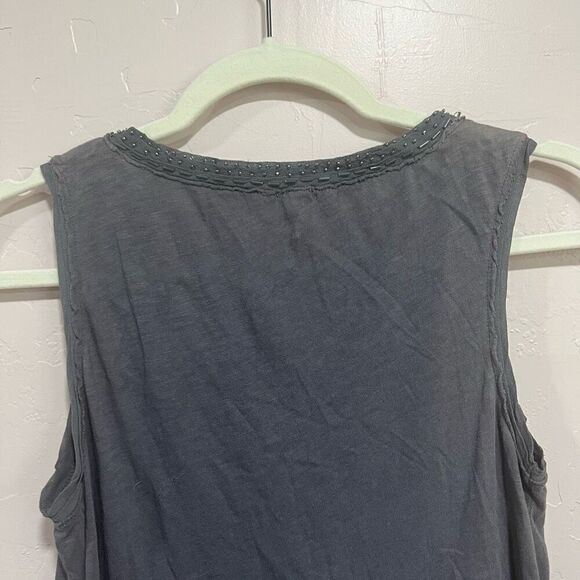 J. Crew grey Beaded Tank - Picture 6 of 8